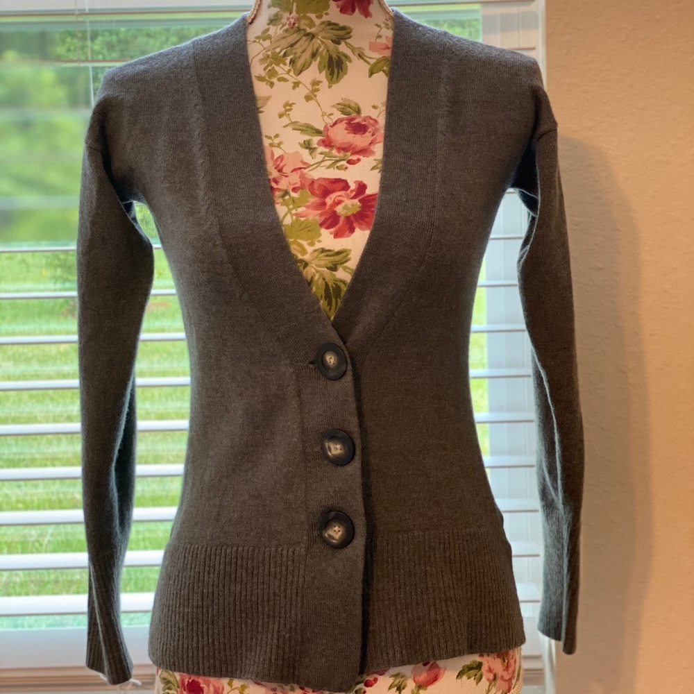 Banana Republic Extra Fine Italian Merino Cardigan